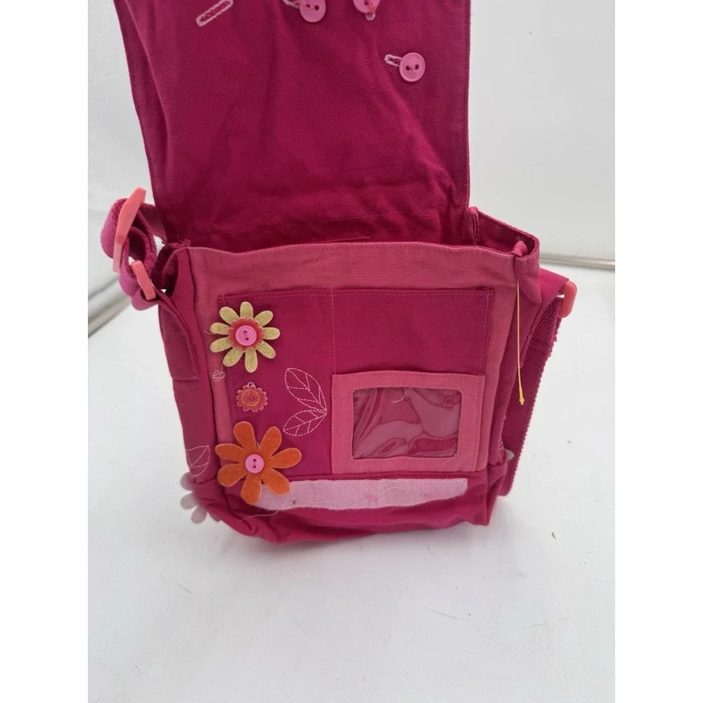 Pink Floral AMERICAN GIRL DOLL Crossbody Girls Purse Handbag ORIGINAL❤️tb46